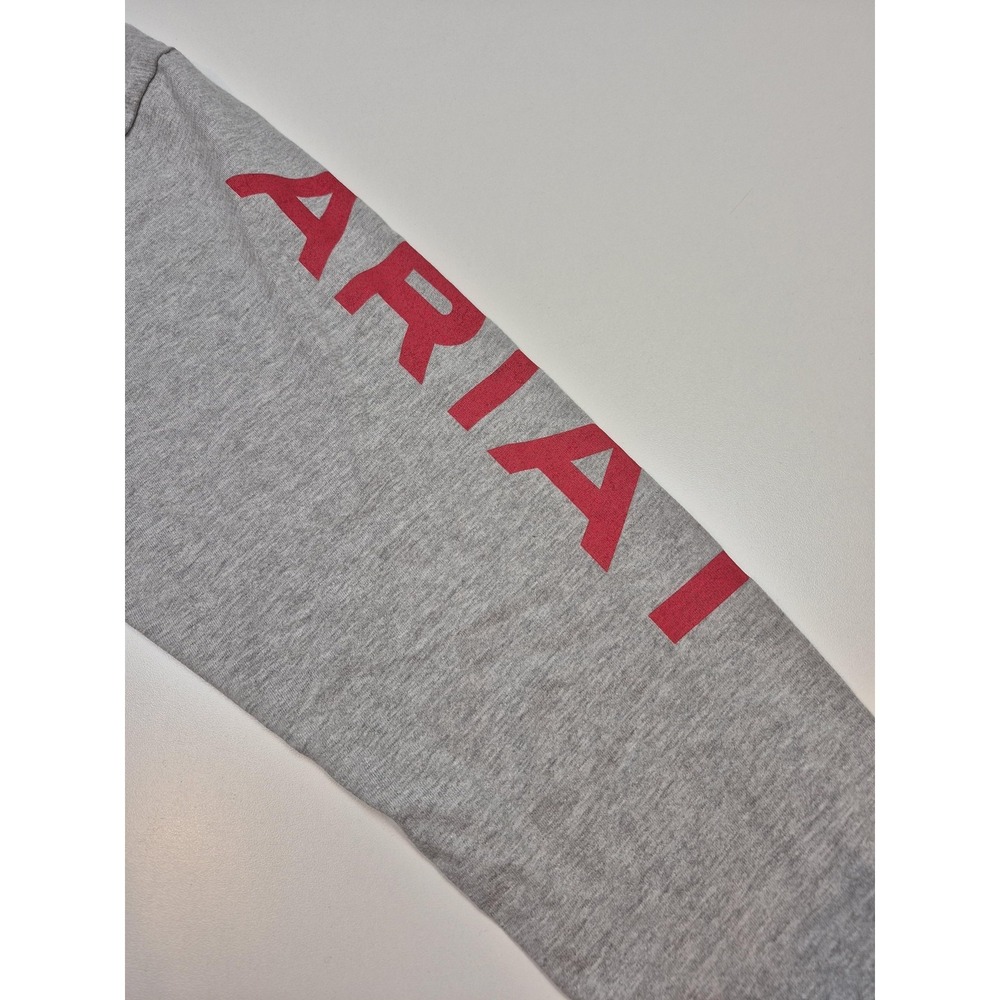 Ariat FR Shirt Mens Large Gray Long Sleeve Pocket Flame Resistant Tee Workwear - Picture 2 of 12